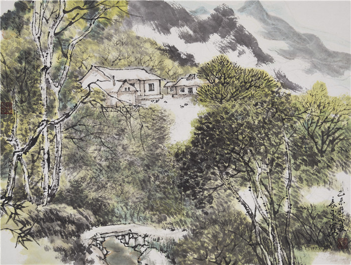 《山中小院》
