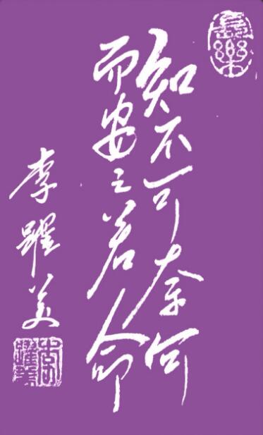 李跃美书法