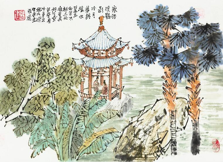 张建国画作品