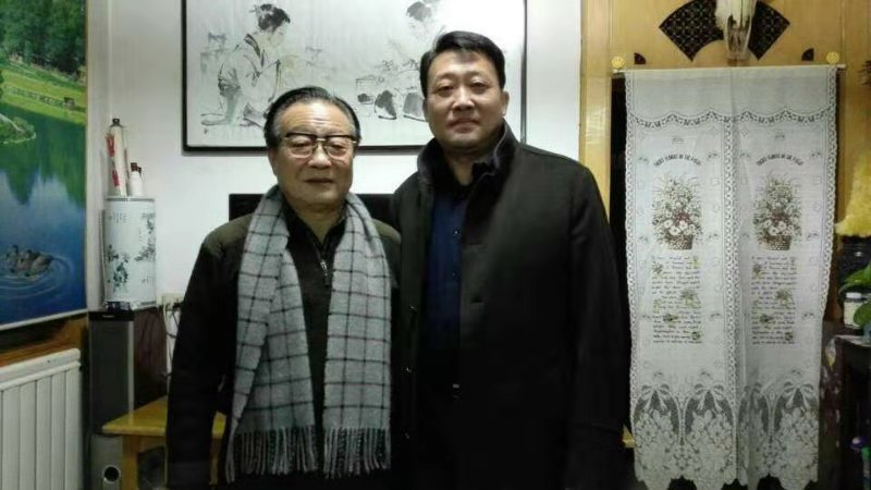 与兰州军区原常委，联勤部部长，将军书画院院长樊根深先生。