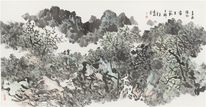 暑期随风画 青山戴月归